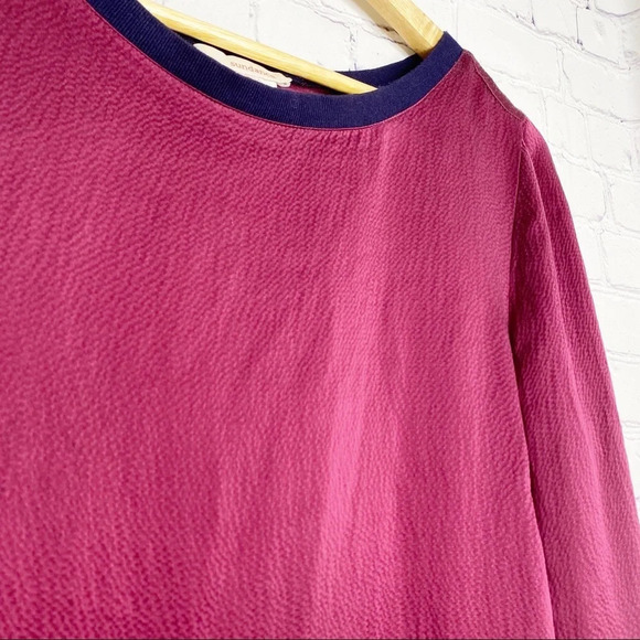 Sundance Maroon 100% Silk Long Sleeve Shift Dress Size Medium - Picture 4 of 11
